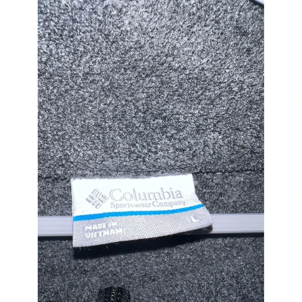 Columbia Women's Fleece Jacket Full Zip Gray Puffer Warm Outdoor Casual L - Picture 3 of 4